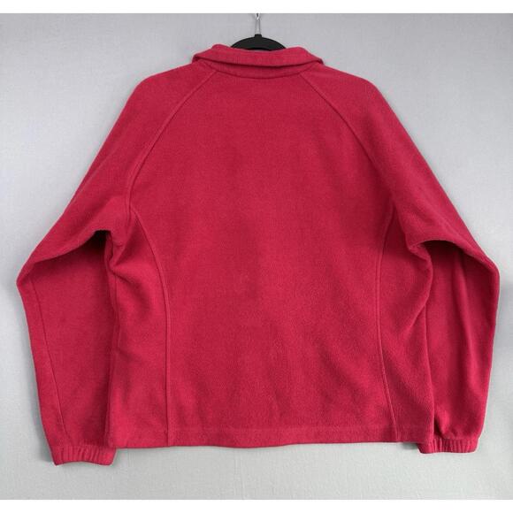 Columbia Pink Fleece Jacket Womens XL Full Zip 3 In 1 Liner Hiking Fishing Coat - Picture 5 of 7